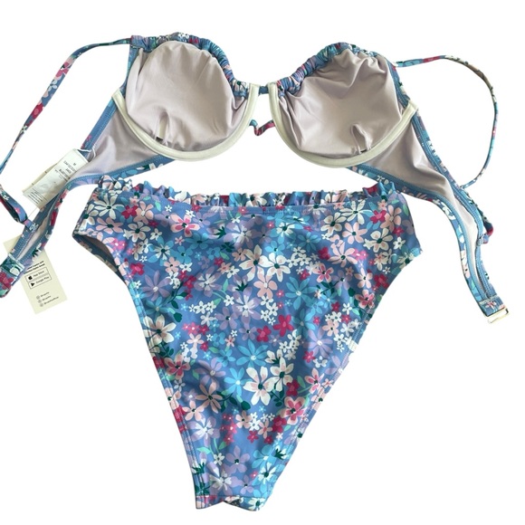 Cupshe Floral Bikini NWT Two Piece Set - Picture 7 of 9
